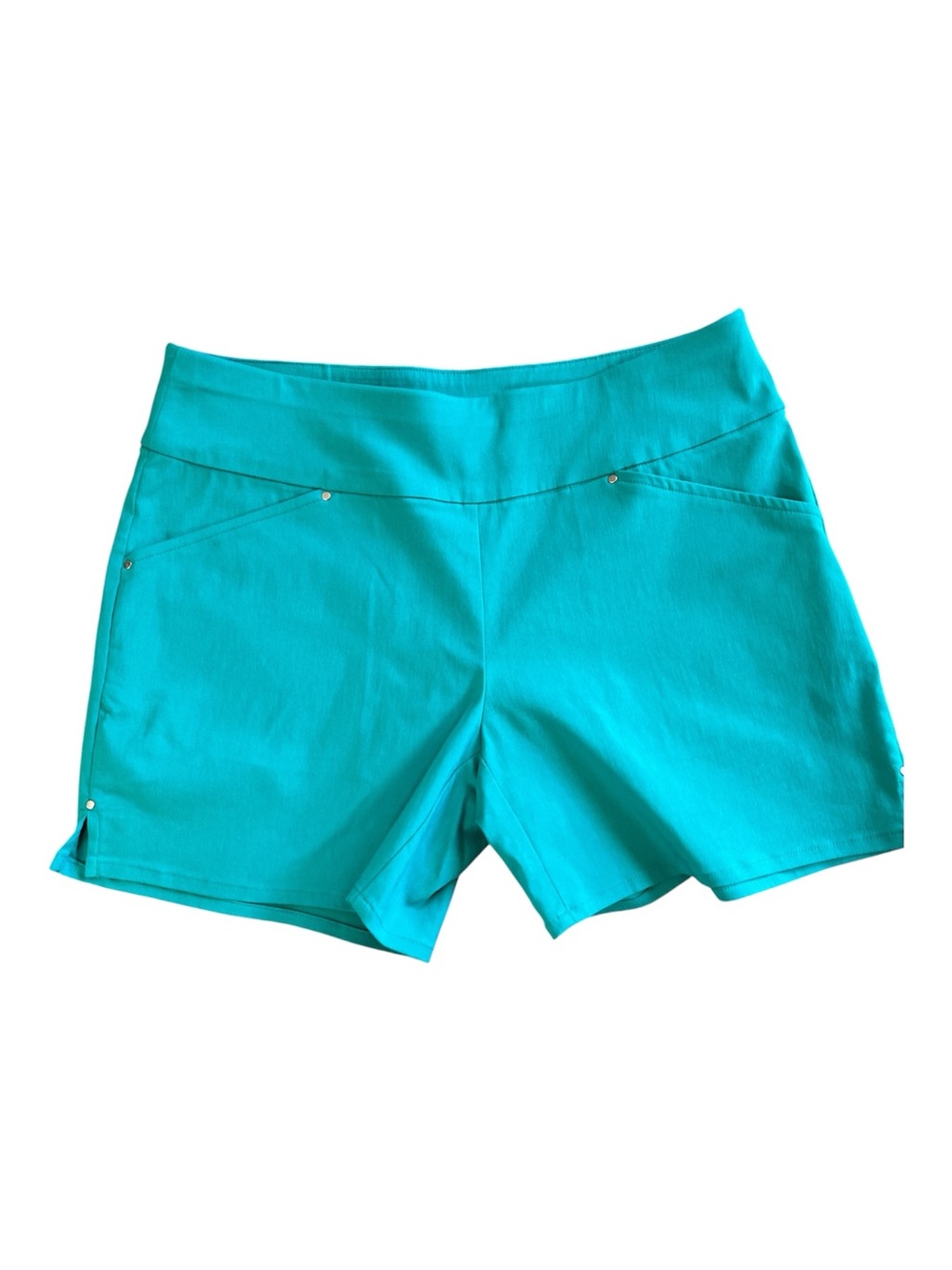 INC International Concepts Teal Pull-On Shorts - Size 8 NWOT